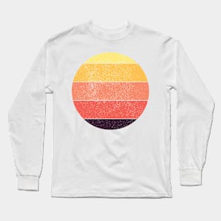 Abstract Vintage Summer Sunset Long Sleeve T-Shirt